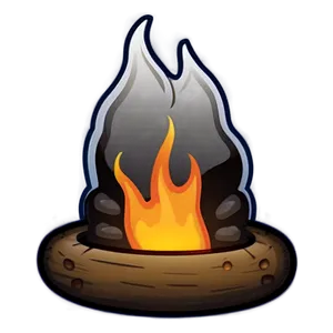 Bonfire Emoji Graphic PNG Wfg84