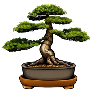 Bonsai Tree Illustration Png 06202024 PNG image