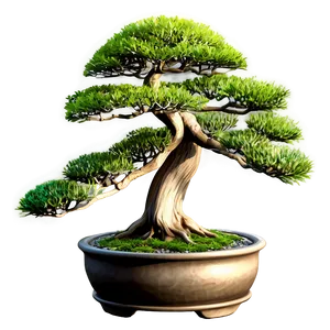 Bonsai Tree Sketch PNG Grj51