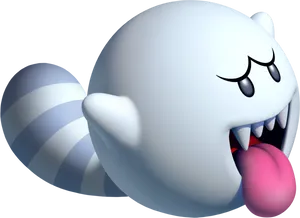 Boo Sticking Out Tongue PNG image