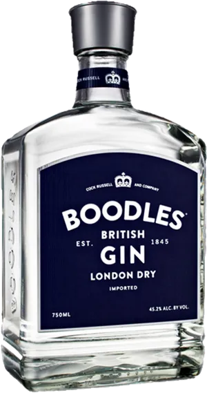 Boodles British Gin Bottle PNG image