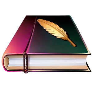 Book And Quill Vector PNG Lik
