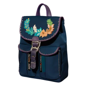 Book Bag With Embroidery Detail PNG Nhh45 PNG