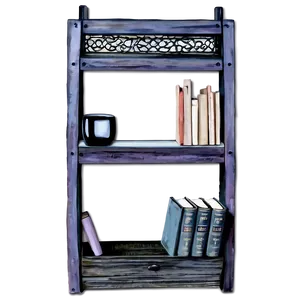 Book Lover's Nook Decor Png Itk14 PNG image