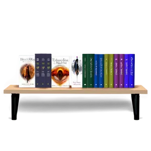 Book Series On Shelf PNG Haq15 PNG