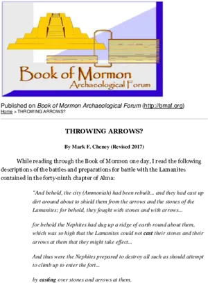 Bookof Mormon Archaeological Forum Flyer PNG image
