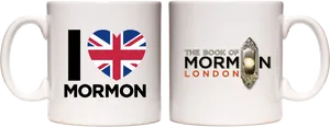 Bookof Mormon London Mugs PNG image