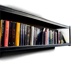 Books On Wall Shelf Png 60 PNG image