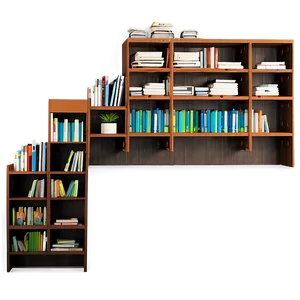 Bookshelf For Small Spaces PNG 41