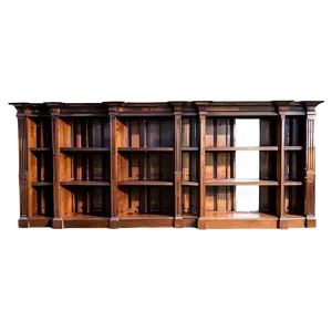 Bookshelf With Cabinets PNG 27