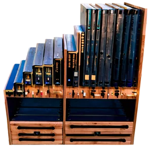 Bookshelf With Drawers PNG Glt94 PNG
