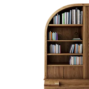 Bookshelf With Reading Nook PNG 72