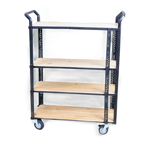 Bookshelf With Wheels PNG 05242024 PNG