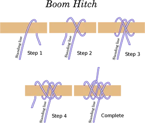 Boom Hitch Knot Tutorial PNG image