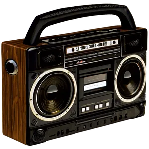 Boombox With Cassette Player Png Ljx PNG image