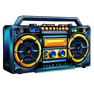 Boombox With Remote Control Png Qnt72 PNG image