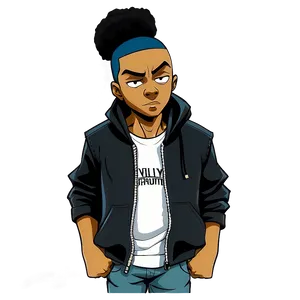 Boondocks Riley Freeman Graffiti Png 88 PNG image