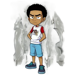 Boondocks Riley Freeman Graffiti Png Qcm PNG image