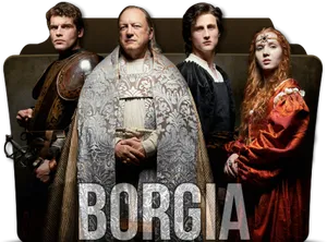 Borgia T V Series Cast Promotional Photo PNG image