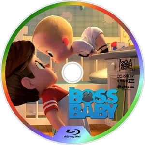 Boss Baby Blu Ray Disc Design PNG image