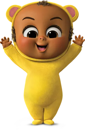 Boss Baby Teddy Bear Costume PNG image
