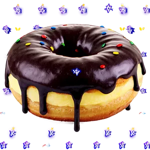 Boston Cream Donut PNG Xvi