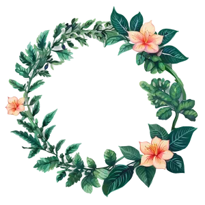 Botanical Frame PNG Vbw58