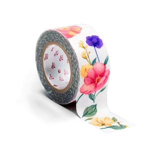 Botanical Washi Tape Aesthetic PNG 06272024