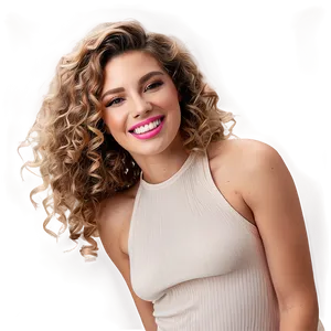 Bouncy Curly Hair Joy PNG 98