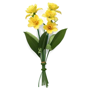 Bouquet Of Yellow Flowers Png 06122024 PNG image