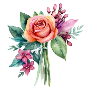 Bouquet Watercolor Creation Png 06272024 PNG image