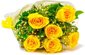 Bouquetof Yellow Roses PNG