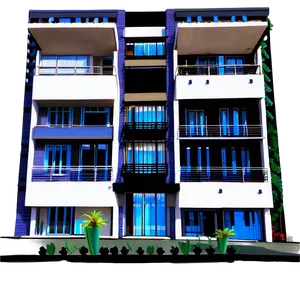 Boutique Apartment Building PNG 4 PNG