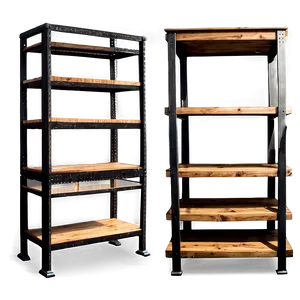 Boutique Wood Shelf Selections PNG Xvx36 PNG