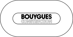 Bouygues Construction Logo Blackand White PNG image