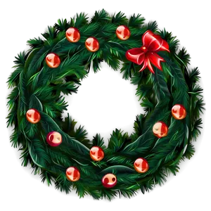 Bow Decorated Wreath Png 78 PNG image