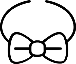 Bow Tie Outline Graphic PNG image