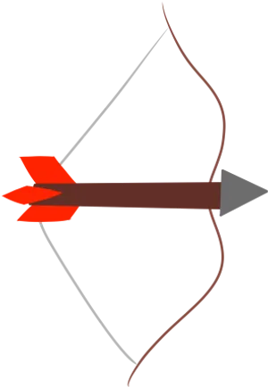 Bowand Arrow Graphic PNG image