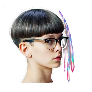 Bowl Cut With Glasses PNG Pcl50 PNG