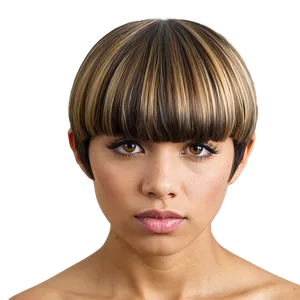 Bowl Cut With Highlights PNG Ymi60 PNG
