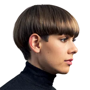 Bowl Cut With Sideburns PNG Tvl