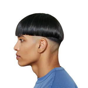Bowl Cut With Taper Fade PNG 06212024 PNG