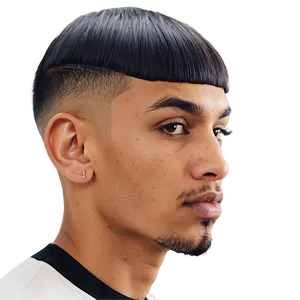 Bowl Cut With Taper Fade PNG Inb26 PNG