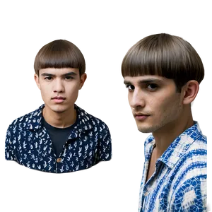Bowl Haircut For Oval Faces PNG 06212024 PNG