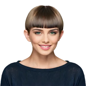 Bowl Haircut For Oval Faces PNG 60 PNG