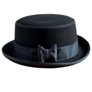 Bowler Hat With Bow PNG 05042024