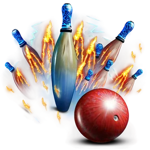 Bowling Ball With Lightning Png 11 PNG image