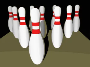 Bowling Pins Setup PNG image