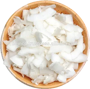 Bowlof Coconut Flakes PNG image