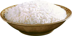 Bowlof Cooked White Rice PNG image